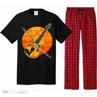 Funny Cute Fall Violin Violinist Autumn Thanksgiving String Player Pajama Set thumb 0