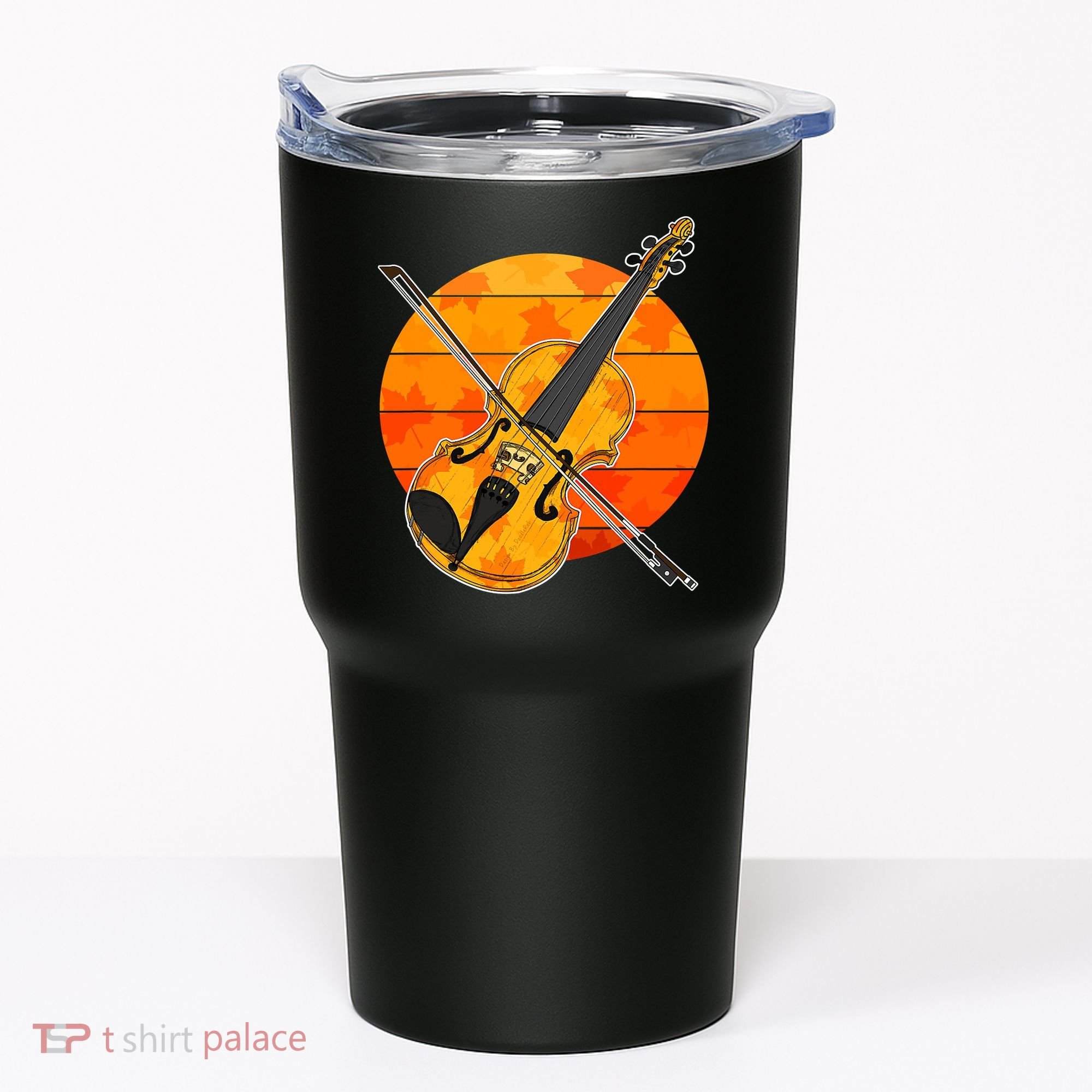 Funny Cute Fall Violin Violinist Autumn Thanksgiving String Player Tumbler