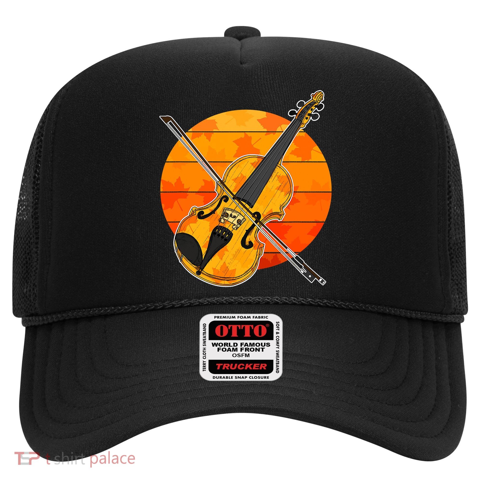 Funny Cute Fall Violin Violinist Autumn Thanksgiving String Player Hat