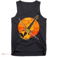 Funny Cute Fall Violin Violinist Autumn Thanksgiving String Player Tank Top thumb 0