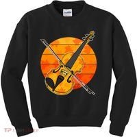Funny Cute Fall Violin Violinist Autumn Thanksgiving String Player Kids Sweatshirt thumb 0