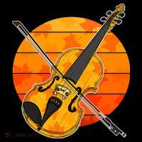 Funny Cute Fall Violin Violinist Autumn Thanksgiving String Player Kids Hoodie thumb 5