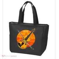 Funny Cute Fall Violin Violinist Autumn Thanksgiving String Player Tote Bag thumb 3
