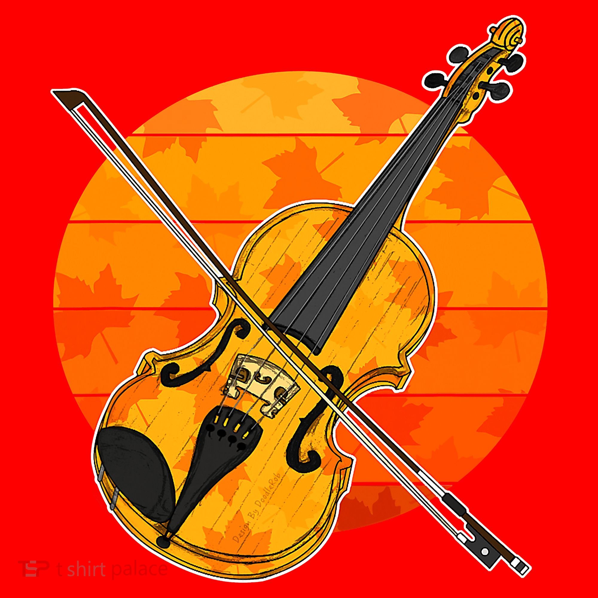 Funny Cute Fall Violin Violinist Autumn Thanksgiving String Player Santa Hat
