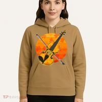 Funny Cute Fall Violin Violinist Autumn Thanksgiving String Player Hoodie thumb 5