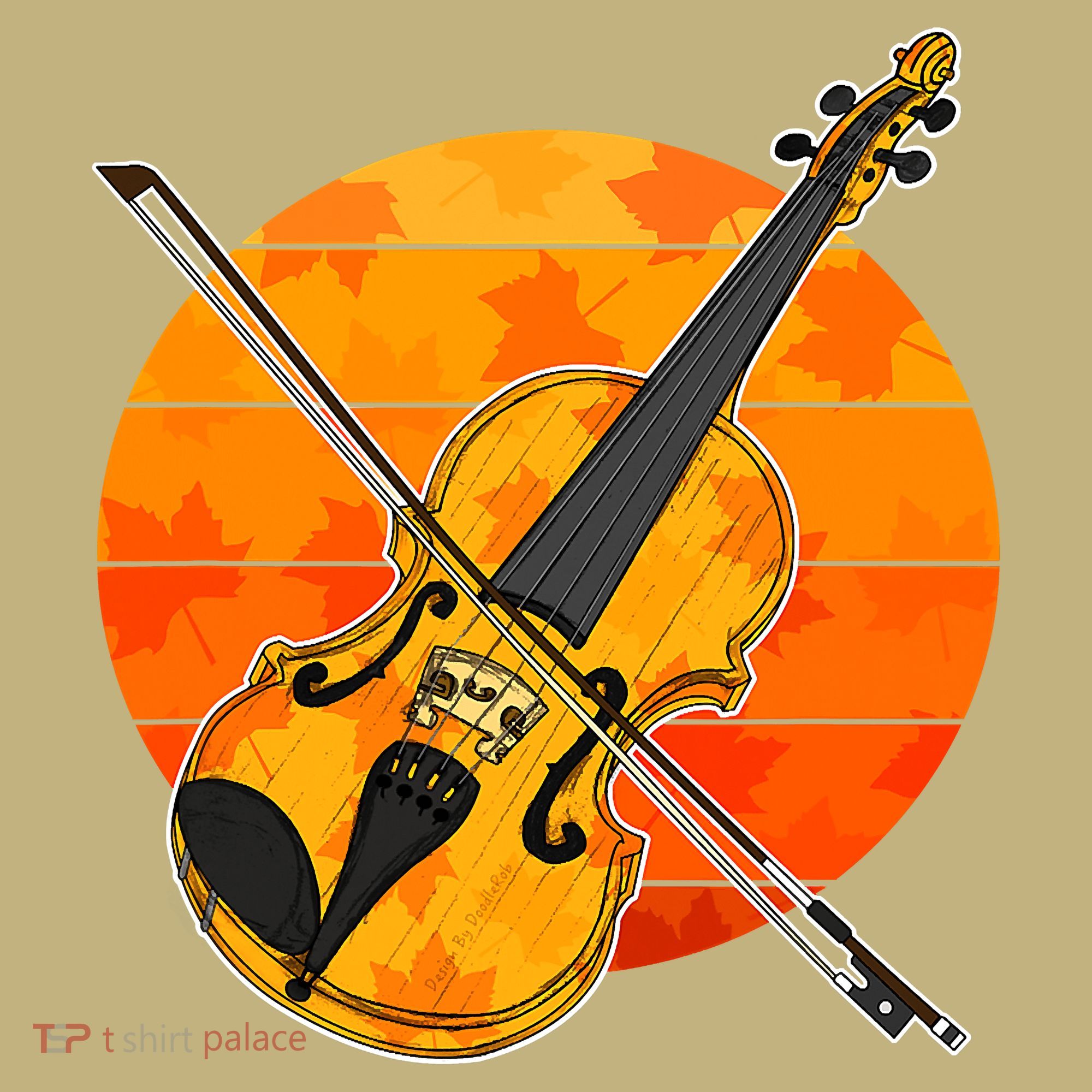 Funny Cute Fall Violin Violinist Autumn Thanksgiving String Player Hoodie