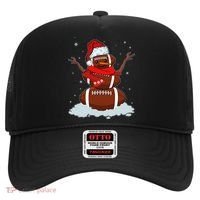 Funny Christmas Football Snowman Hat thumb 0