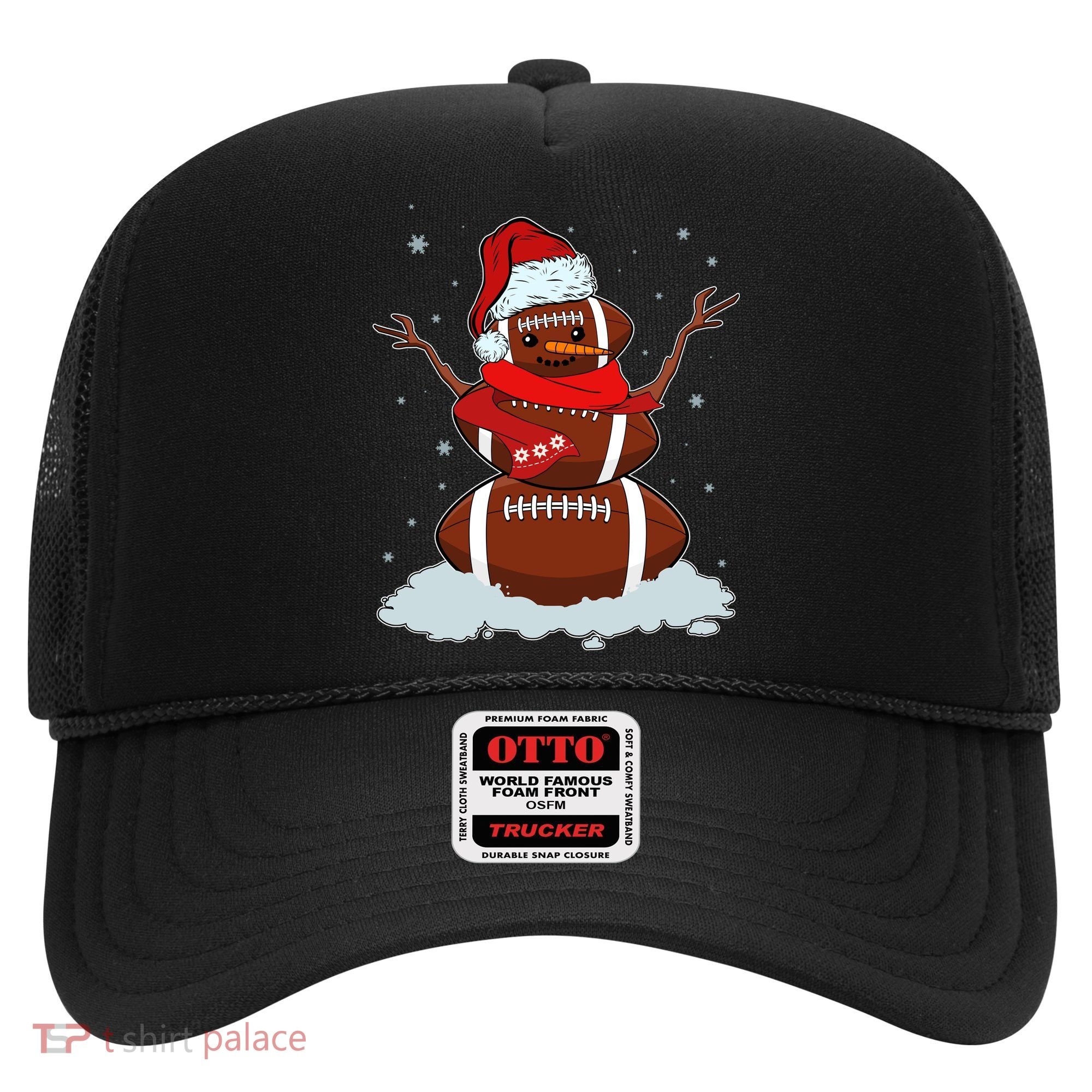 Funny Christmas Football Snowman Hat