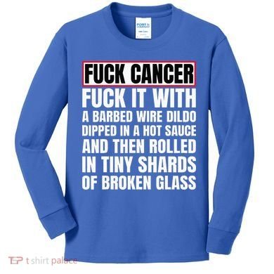 Fuck Cancer Kids Long Sleeve Shirt