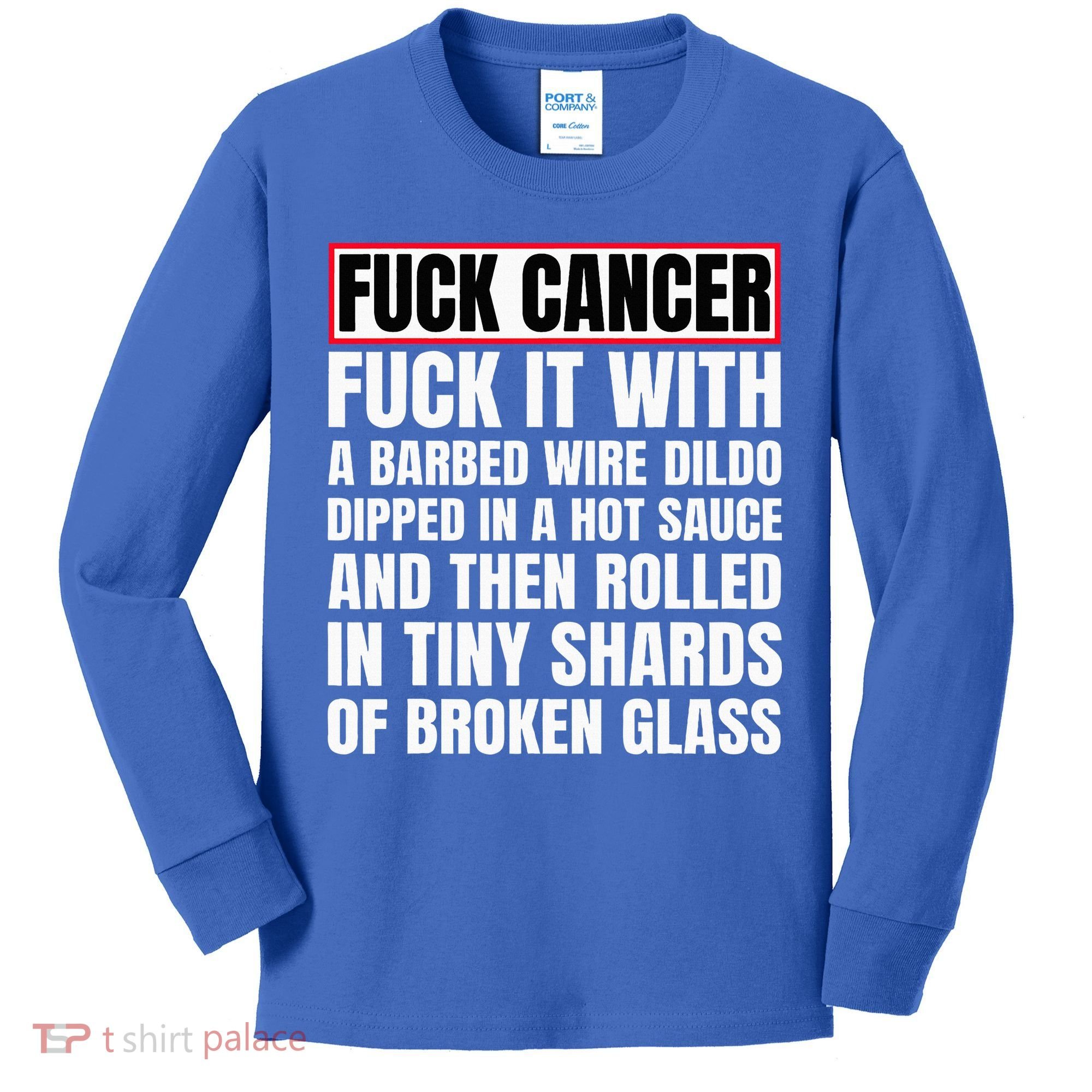 Fuck Cancer Kids Long Sleeve Shirt