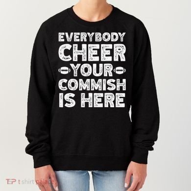 Funny Commish Fantasy Basketball Commissioner Sarcastic Women's Sweatshirt