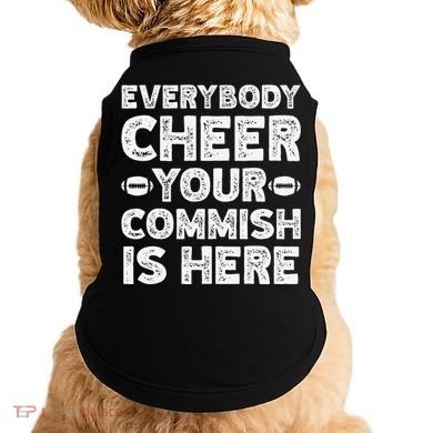 Funny Commish Fantasy Basketball Commissioner Sarcastic Doggie Tank