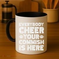 Funny Commish Fantasy Basketball Commissioner Sarcastic Coffee Mug thumb 4