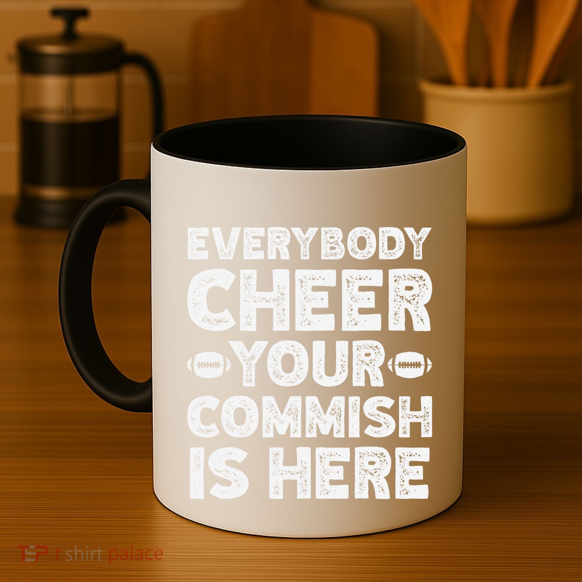 Funny Commish Fantasy Basketball Commissioner Sarcastic Coffee Mug