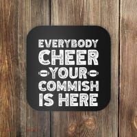 Funny Commish Fantasy Basketball Commissioner Sarcastic Coaster thumb 0