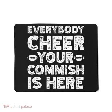 Funny Commish Fantasy Basketball Commissioner Sarcastic Mousepad