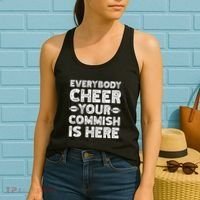 Funny Commish Fantasy Basketball Commissioner Sarcastic Women's Tank Top thumb 2