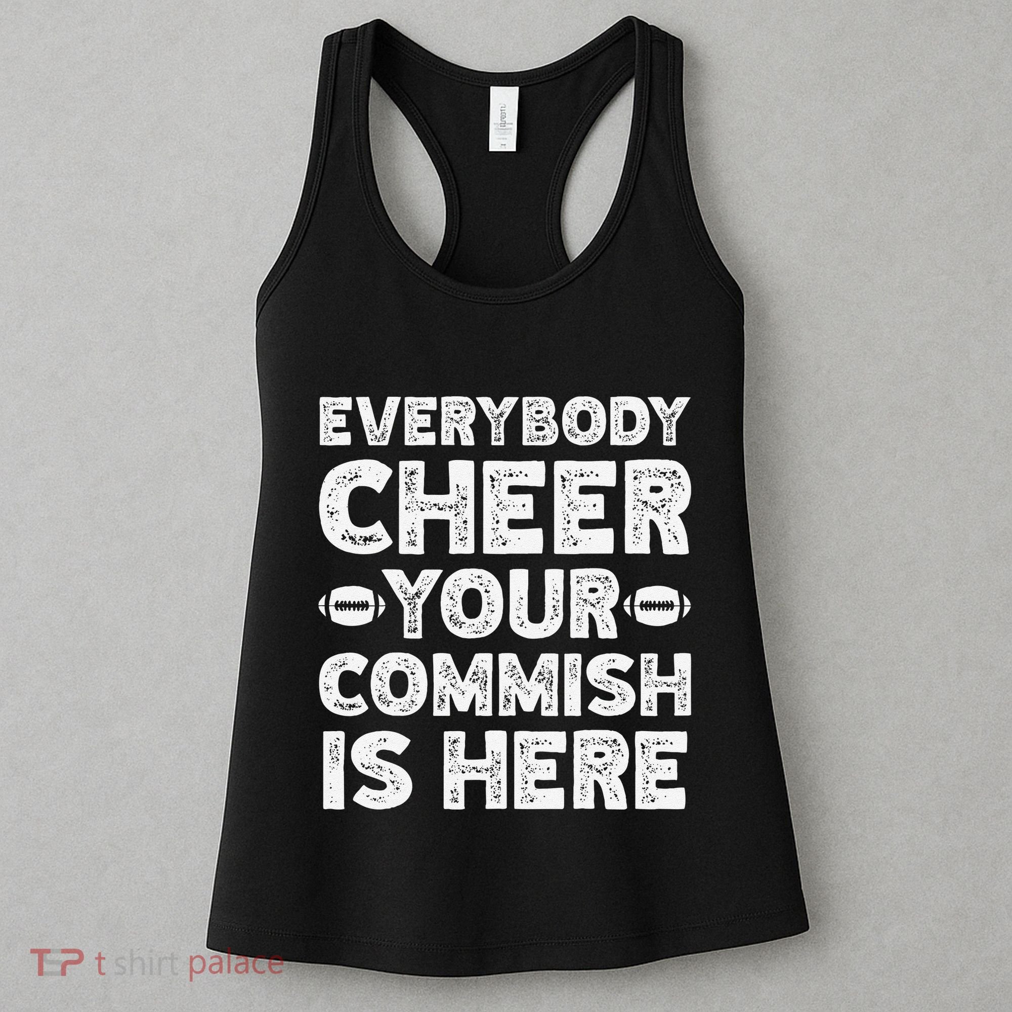 Funny Commish Fantasy Basketball Commissioner Sarcastic Women's Tank Top