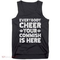 Funny Commish Fantasy Basketball Commissioner Sarcastic Tank Top thumb 0