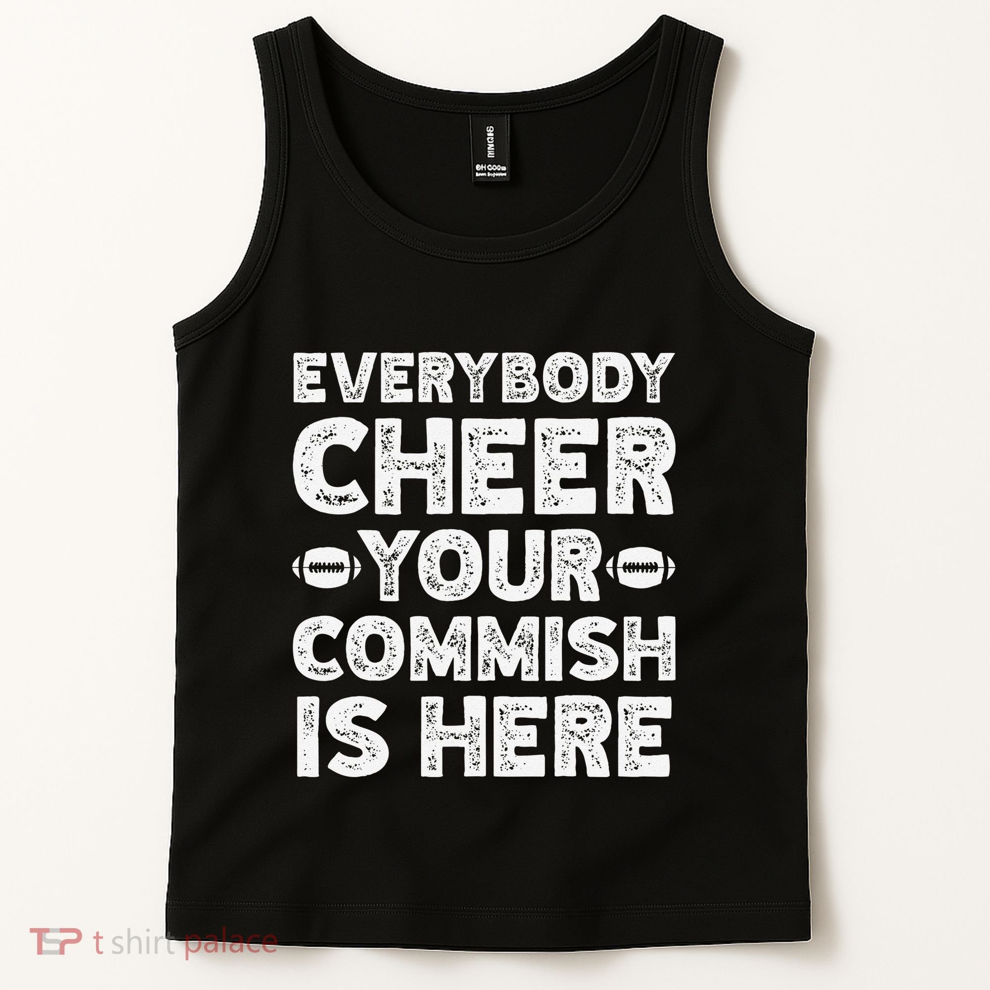Funny Commish Fantasy Basketball Commissioner Sarcastic Tank Top