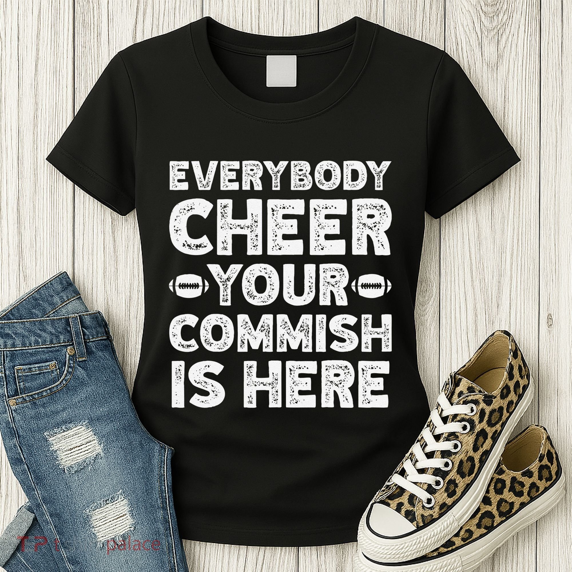 Funny Commish Fantasy Basketball Commissioner Sarcastic Women's T-Shirt