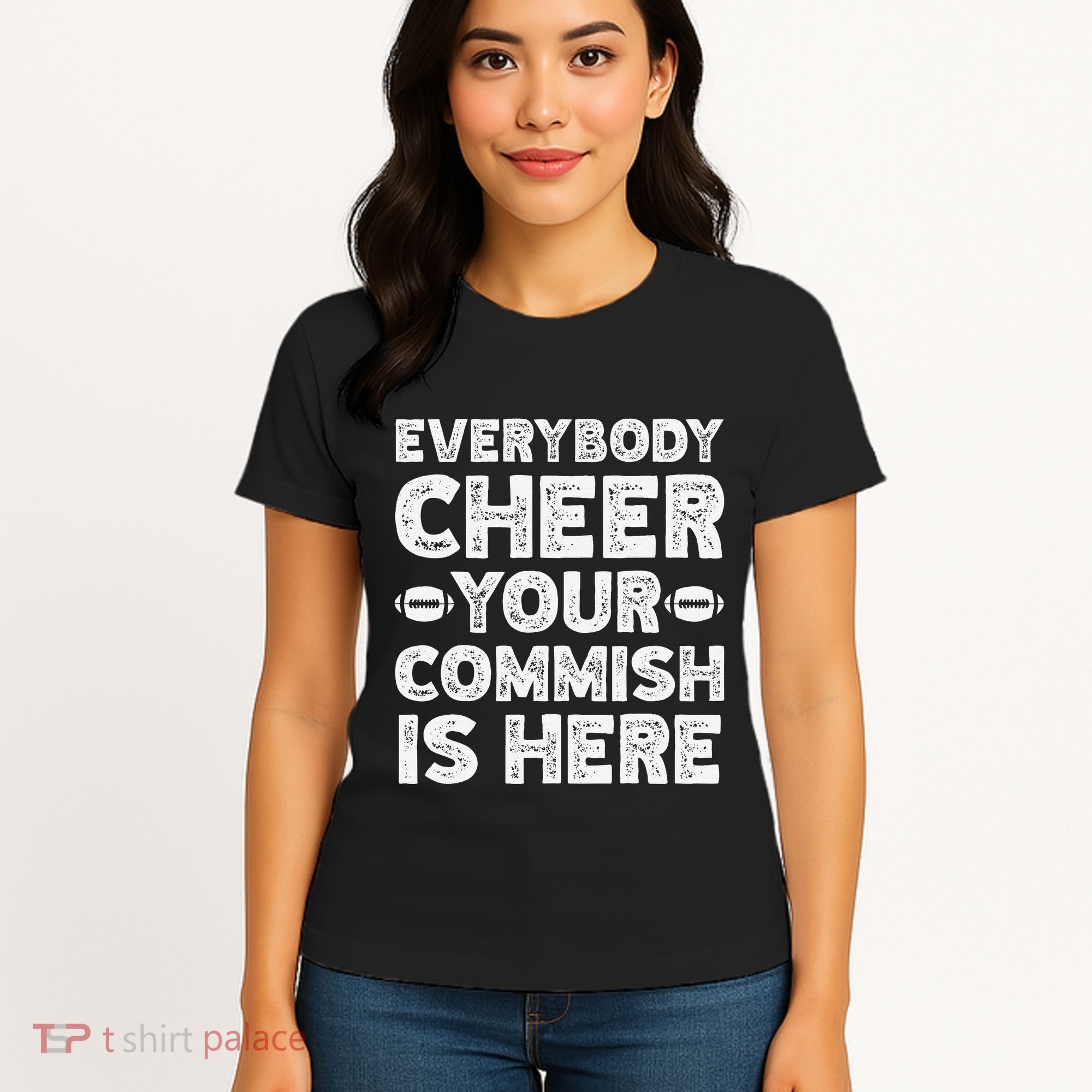 Funny Commish Fantasy Basketball Commissioner Sarcastic Women's T-Shirt