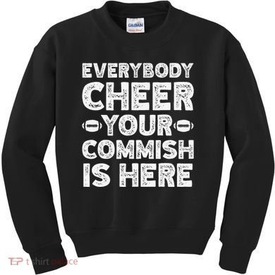 Funny Commish Fantasy Basketball Commissioner Sarcastic Kids Sweatshirt