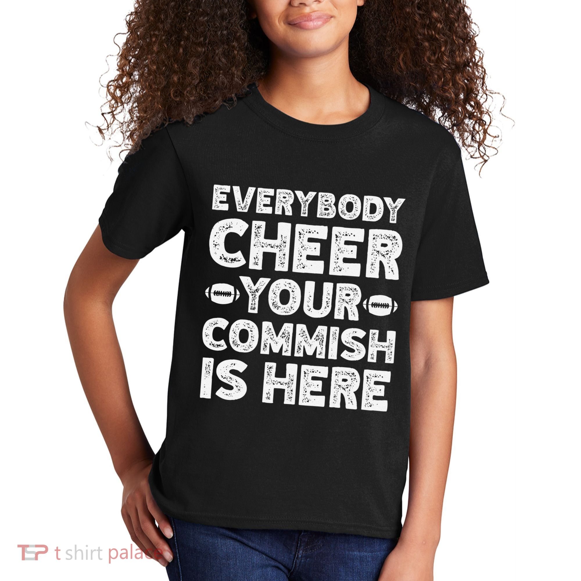 Funny Commish Fantasy Basketball Commissioner Sarcastic Kids T-Shirt