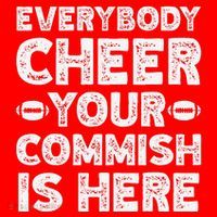 Funny Commish Fantasy Basketball Commissioner Sarcastic Santa Hat thumb 1