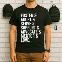 Foster Care , Foster Love, Gift For Adoption T-Shirt thumb 6
