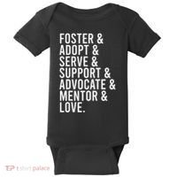 Foster Care , Foster Love, Gift For Adoption Baby Bodysuit thumb 0