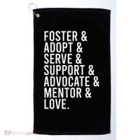Foster Care , Foster Love, Gift For Adoption Golf Towel thumb 0