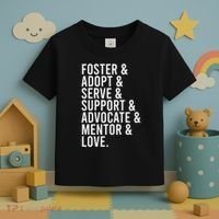 Foster Care , Foster Love, Gift For Adoption Toddler T-Shirt thumb 3