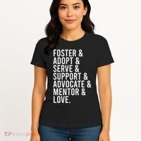 Foster Care , Foster Love, Gift For Adoption Women's T-Shirt thumb 4
