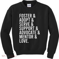 Foster Care , Foster Love, Gift For Adoption Kids Sweatshirt thumb 0