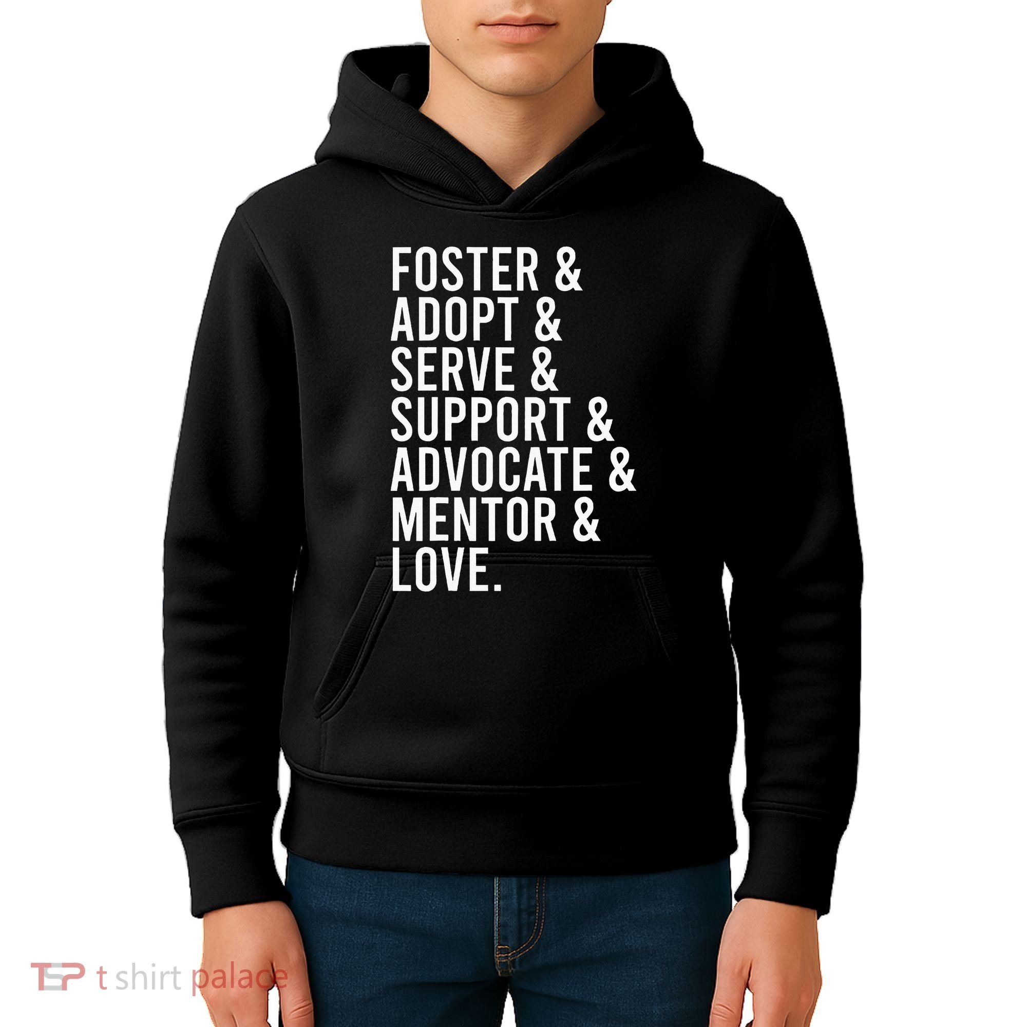 Foster Care , Foster Love, Gift For Adoption Kids Hoodie