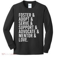 Foster Care , Foster Love, Gift For Adoption Kids Long Sleeve Shirt thumb 0