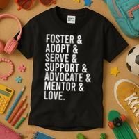 Foster Care , Foster Love, Gift For Adoption Kids T-Shirt thumb 3