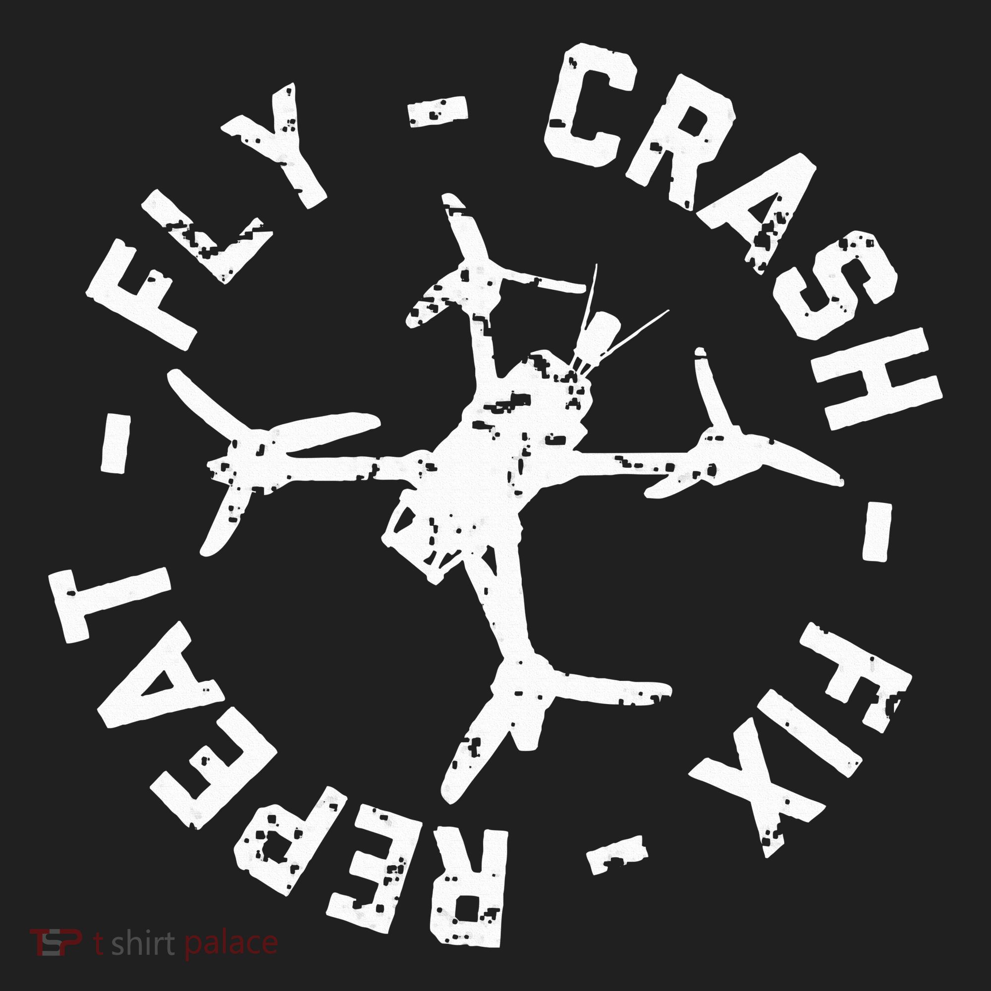 Fly Crash Fix Repeat Funny Fpv Drone Racing Quad Pilot Hat