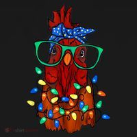 Funny Chicken Farmer Women Girls Family Christmas T-Shirt thumb 7