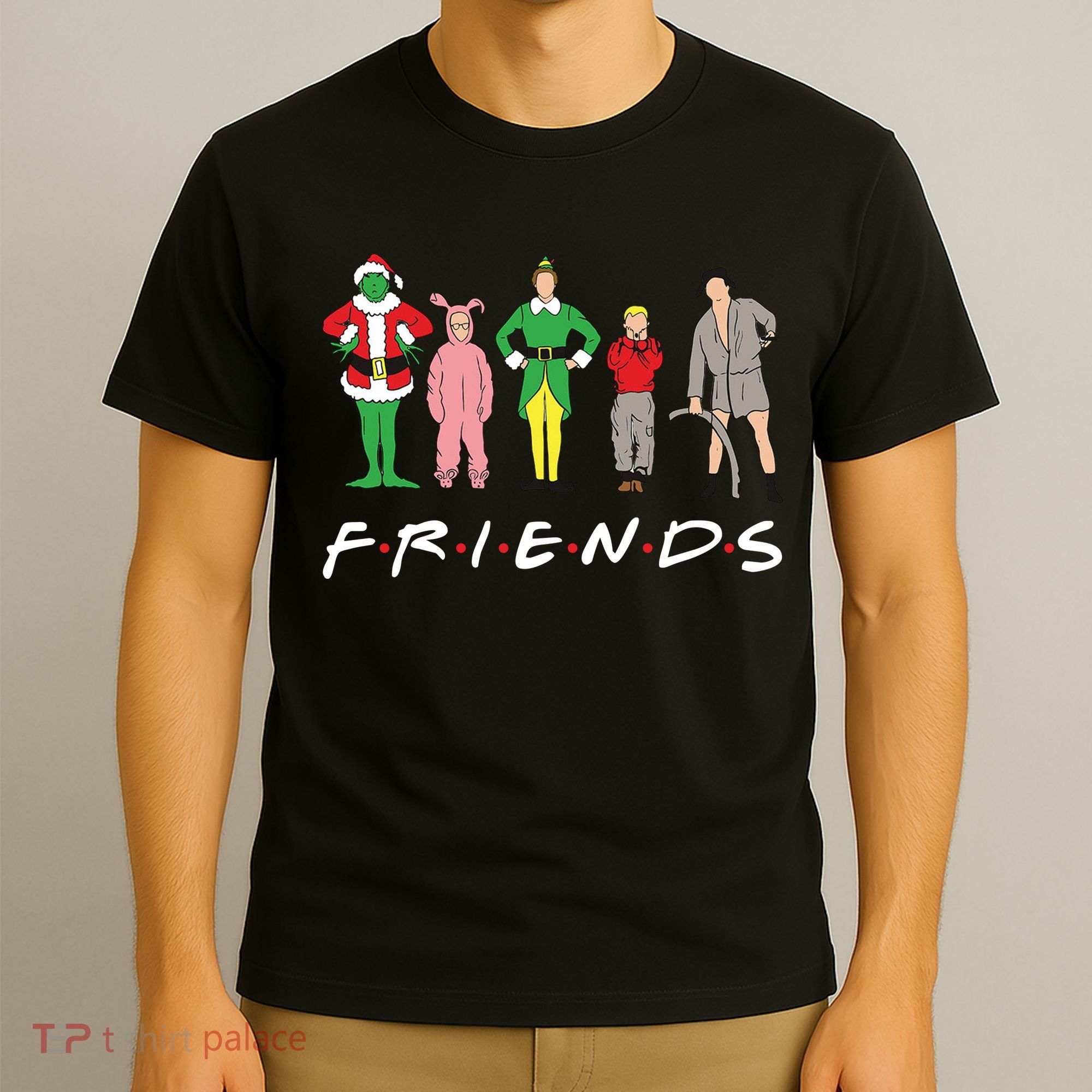 Friends Christmas Family Classic Movies Funny T-Shirt