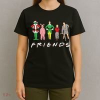 Friends Christmas Family Classic Movies Funny T-Shirt thumb 4