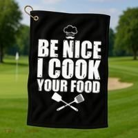 Funny Chef For Cook Pastry Chef Culinary Cooking Golf Towel thumb 1
