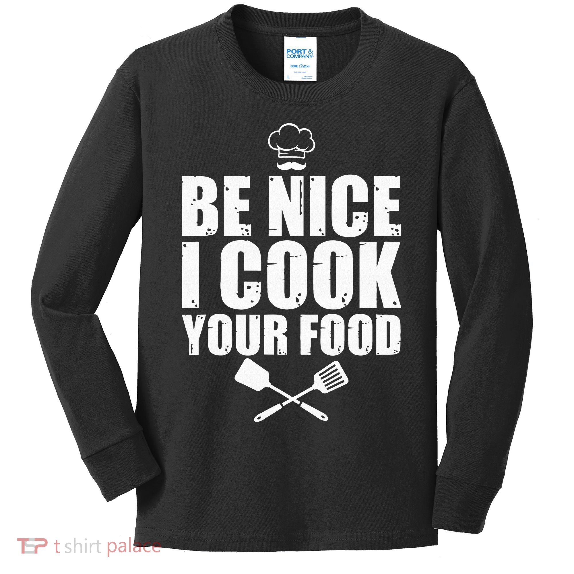 Funny Chef For Cook Pastry Chef Culinary Cooking Kids Long Sleeve Shirt