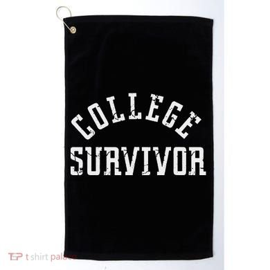 Funny College Freshman Graduate Golf Towel