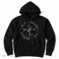 Fly Crash Fix Repeat Funny FPV Drone Pilot Racing Quad Hoodie thumb 0