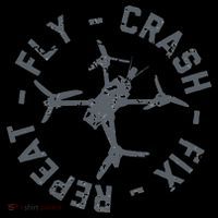Fly Crash Fix Repeat Funny FPV Drone Pilot Racing Quad Apron thumb 3