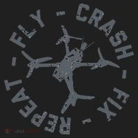 Fly Crash Fix Repeat Funny FPV Drone Pilot Racing Quad Beanie thumb 2
