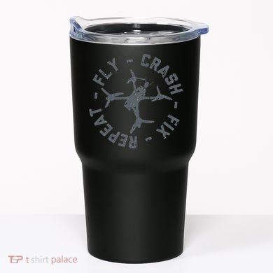 Fly Crash Fix Repeat Funny FPV Drone Pilot Racing Quad Tumbler