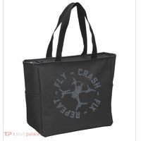 Fly Crash Fix Repeat Funny FPV Drone Pilot Racing Quad Tote Bag thumb 2
